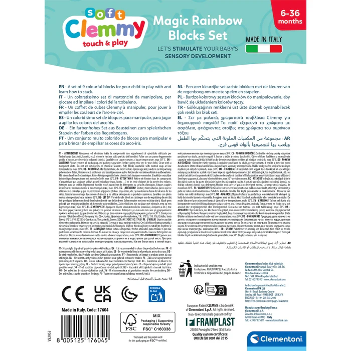 Clemmy - Regenbogen Set Bausteine (9 Stück) - Image 3